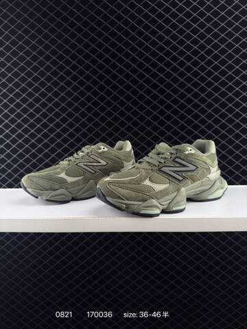 New Balance 9060 Olive Green Black Light Green EU 36-46 Sneaker - Unisex (BS-82934)