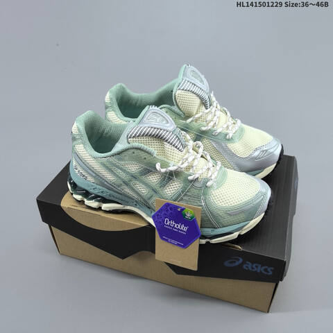 ASICS KITH x Gel Kayano 12 1 Cream Mint Silver EU 36-46 Running Shoe Running Sneakers - Unisex (BS-69115)
