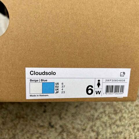 LOEWE x On Cloudsolo 3WF30604608 Beige Blue US 6 EU 37 UK 4 JP 23 Running Shoe Running Sneakers - Women's (BS-86766)