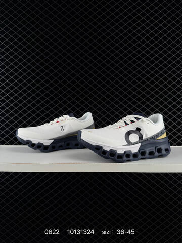On Running Cloudmonster 2 White Navy Gold EU 36-45 Running Shoe Running Sneakers - Unisex (BS-85136)