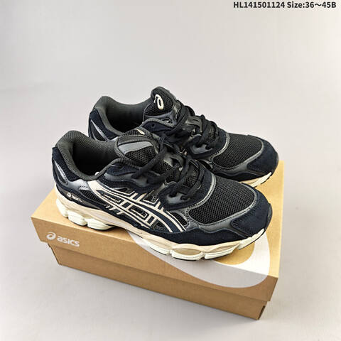 ASICS GEL NYC Black Cream Off White EU 36 45 Running Shoe EU 36-45 Running Sneakers - Unisex (BS-69236)