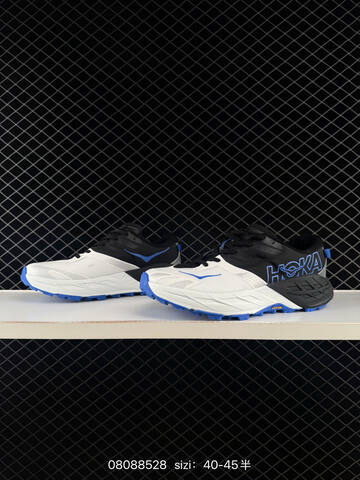 HOKA ONE ONE Speedgoat 7 White Black Blue EU 40-45 Trail Shoe Trail Running Sneakers - Men's (BS-86122)