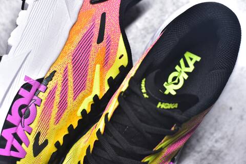 HOKA Mafate X Pink Orange Yellow Black White Trail Shoe Trail Running Sneakers (BS-59418)
