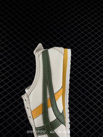 Onitsuka Tiger Mexico 66 Slip On Cream White Olive Green Yellow EU 36-45 Sneaker Casual Sneakers - Unisex (BS-81804)