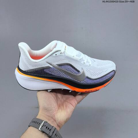 Nike Air Zoom Pegasus 42 White Silver Purple Orange Black EU 39-46 Running Shoe - Unisex (BS-60629)
