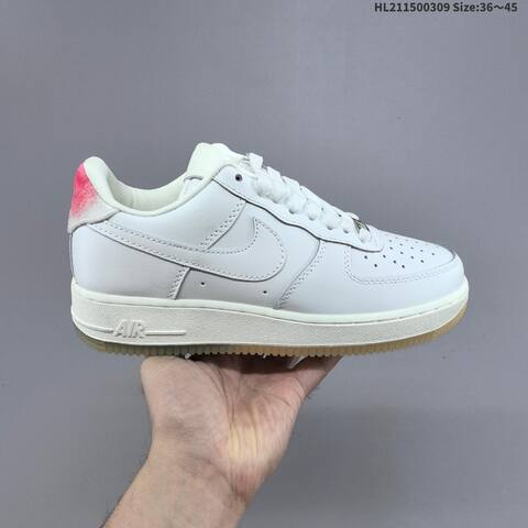 Nike Air Force 1 07 White Black Pink Gum EU 36 45 Sneaker EU 36-45 - Unisex (BS-61405)