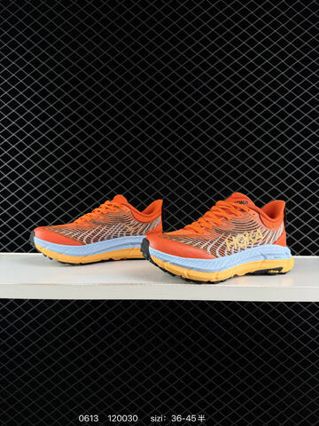HOKA ONE ONE Mafate Speed 4 Orange Light Blue Yellow Black EU 36-45 Trail Shoe Trail Running Sneakers - Unisex (BS-86200)