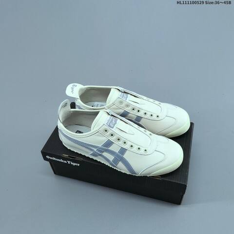 Onitsuka Tiger Mexico 66 Slip On Cream White Grey EU 36-45 Sneaker Casual Sneakers - Unisex (BS-68788)