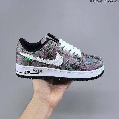 Nike Air Force 1 07 Low Multicolor Black White Green Pink EU 36 45 Sneaker EU 36-45 - Unisex (BS-61371)