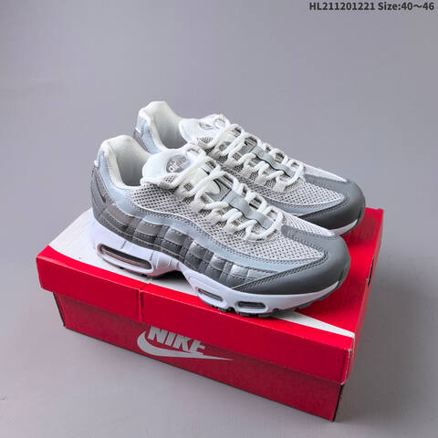 Nike Air Max 95 White Black Neon Green Grey EU 40-46 Running Shoe - Men's (BS-62507)