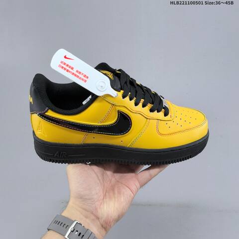 Nike Air Force 1 Low Yellow Black Multicolor EU 36-45 Sneaker - Unisex (BS-60544)