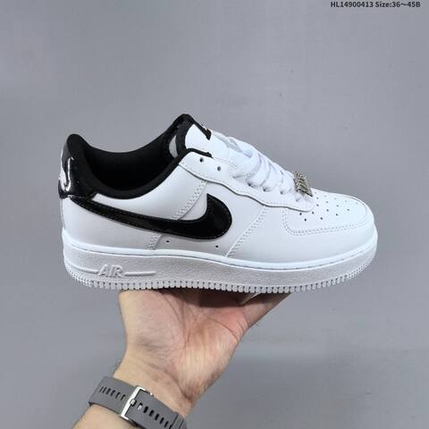 Nike Air Force 1 07 Low White Black Silver EU 36-45 Sneaker - Unisex (BS-60761)