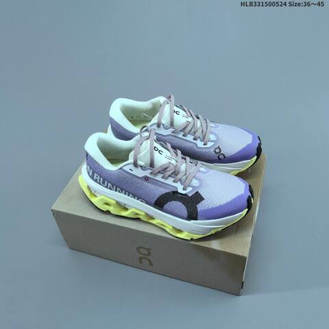 On Cloudmonster 3 Hyper Black White Purple Yellow EU 36-45 Running Shoe Running Sneakers - Unisex (BS-69525)