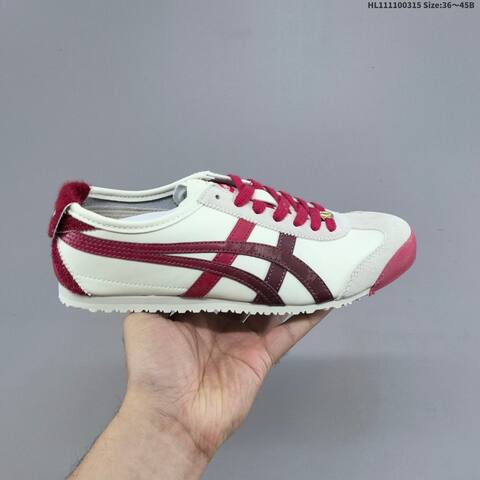 Onitsuka Tiger Mexico 66 Cream Black Orange Or Cream Burgundy Red EU 36-45 Sneaker Casual Sneakers - Unisex (BS-68994)