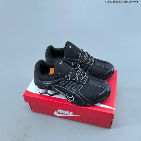 Nike Shox HQ7540-001 Black Neon Green White EU 36-45 Running Shoe - Unisex (BS-60222)