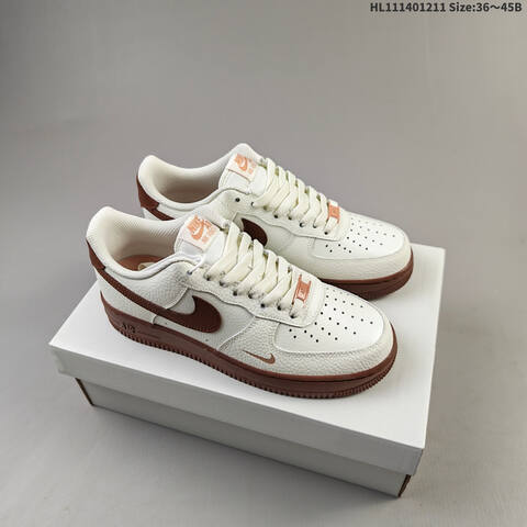 Nike Air Force 1 07 Off White Brown EU 36 45 Sneaker EU 36-45 - Unisex (BS-62761)