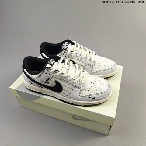 Nike Dunk SB Low Off White Off White Black EU 36-45 Skate Shoe - Unisex (BS-63744)
