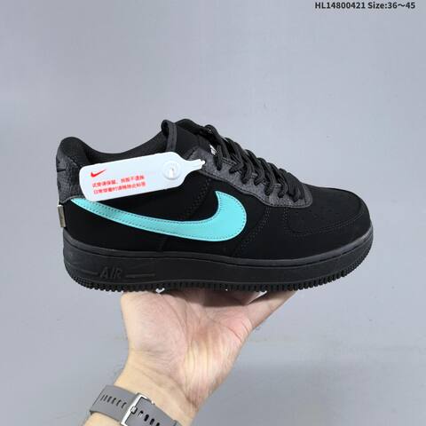 Nike Air Force 1 07 Black Light Blue EU 36-45 Sneaker - Unisex (BS-60619)