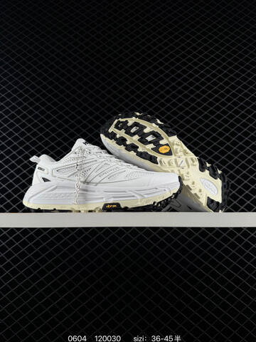 HOKA ONE ONE Mafate Speed 2 Low White Cream Black EU 36-45 Trail Shoe Trail Running Sneakers - Unisex (BS-86219)