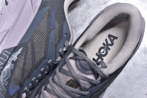 HOKA Mafate X Dark Grey Light Grey Lavender Blue Trail Shoe Trail Running Sneakers (BS-59809)