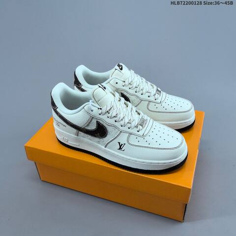 Nike Air Force 1 07 Low Off White Dark Brown Black EU 36-45 Sneaker - Unisex (BS-61682)