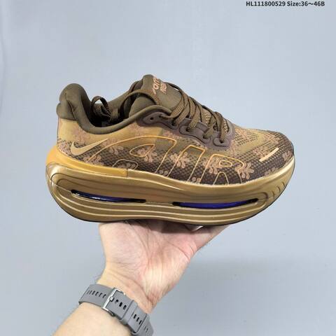 Nike VOMERO PREMIUM ReactX Air Zoom Brown Gold Purple EU 36-46 Running Shoe - Unisex (BS-60066)