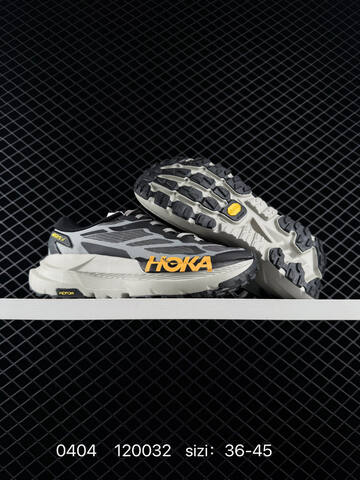 HOKA ONE ONE Mafate X Black Grey Yellow White EU 36-45 Trail Shoe Trail Running Sneakers - Unisex (BS-86266)