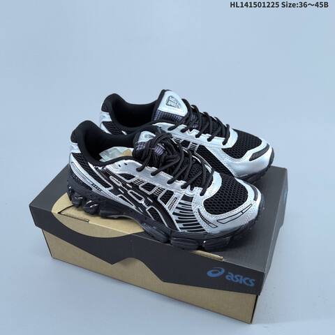 ASICS Gel-Kayano 12 Black Silver EU 36-45 Running Shoe Running Sneakers - Unisex (BS-69129)
