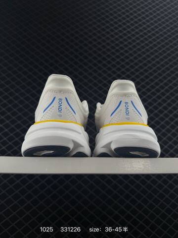 HOKA ONE ONE Bondi 9 White Blue Yellow Navy EU 36-45 Running Shoe Running Sneakers - Unisex (BS-86409)