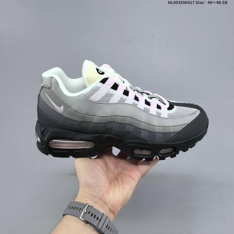 Nike Air Max 95 OG Pink Foam Black Grey Pink White Cream EU 40 To 48 5 Running Shoe - Men's (BS-60686)