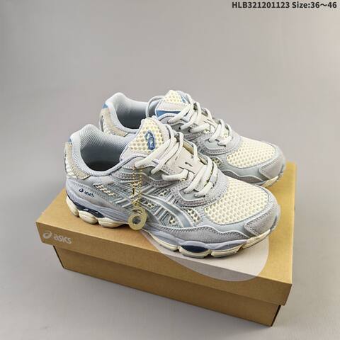ASICS GEL-NYC Cream Grey Blue EU 36-46 Running Shoe Running Sneakers - Unisex (BS-69241)