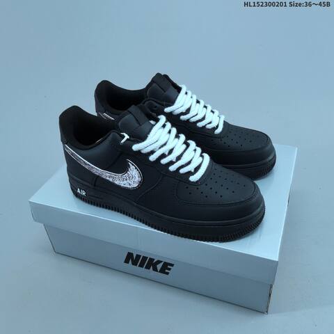 Nike Air Force 1 Low 07 Black White EU 36-45 Sneaker - Unisex (BS-61590)