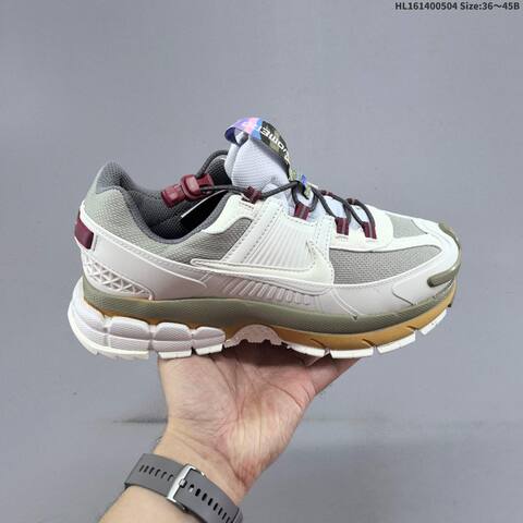 Nike Zoom Vomero Roam Off White Grey Olive Maroon EU 36-45 Running Shoe - Unisex (BS-60517)
