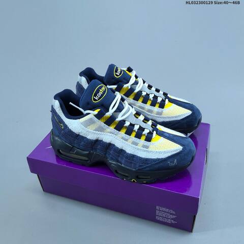 Nike Air Max 95 Navy White Yellow Black Grey EU 40-46 Sneaker - Men's (BS-61667)