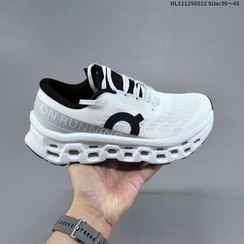 On Running Cloudmonster Black White EU 36-45 Running Shoe Running Sneakers - Unisex (BS-69560)