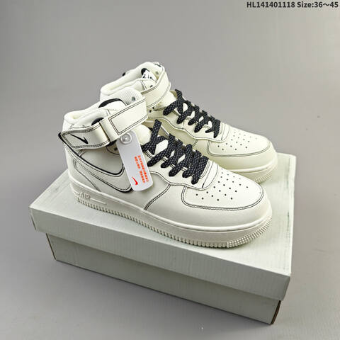 Nike Air Force 1 07 High Off White Black EU 36-45 Sneaker - Unisex (BS-63734)