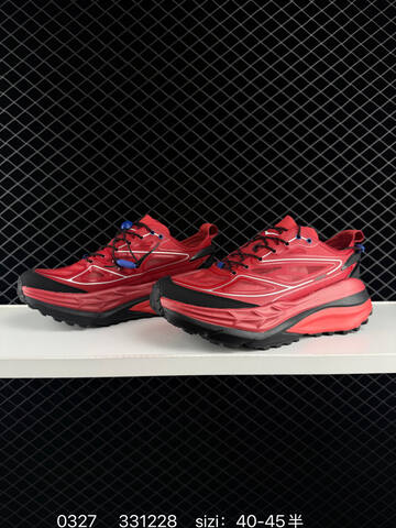HOKA ONE ONE Stinson 7 Red Black Blue White EU 40-45 Trail Shoe Trail Running Sneakers - Men's (BS-86278)