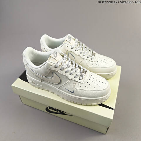 Nike Air Force 1 07 LV8 CS5288-056 Off White Light Grey EU 36-45 Sneaker - Unisex (BS-63021)