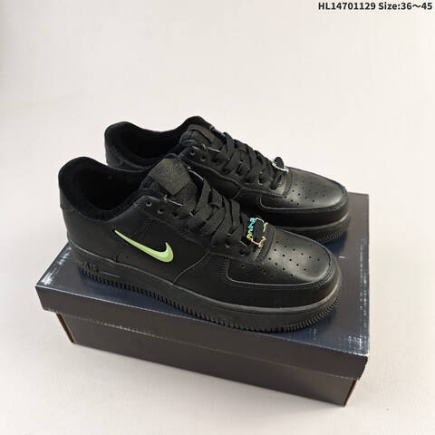 Nike Air Force 1 07 Black Neon Green EU 36-45 Sneaker - Unisex (BS-62953)