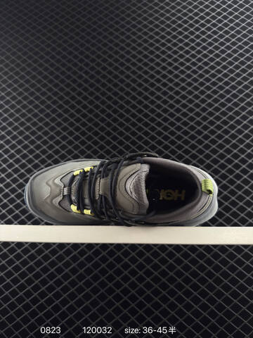 HOKA ONE ONE Kaha 3 Low GTX Grey Black Yellow EU 36-45 Trail Shoe Trail Running Sneakers - Unisex (BS-86475)