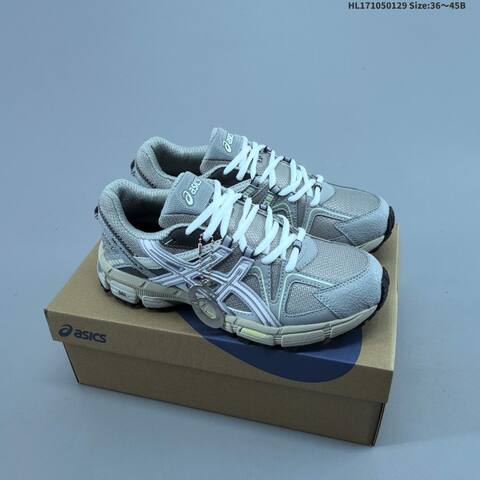 ASICS Gel-Kahana 8 Silver Grey White Black EU 36-45 Trail Shoe Trail Running Sneakers - Unisex (BS-69028)