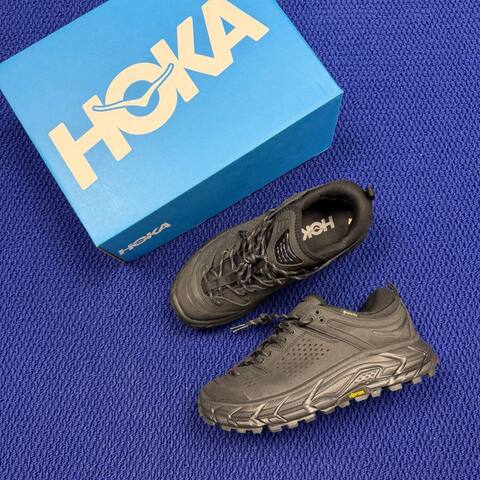HOKA Tor Ultra 7 Black Dark Grey Trail Shoe Trail Running Sneakers (BS-86822)