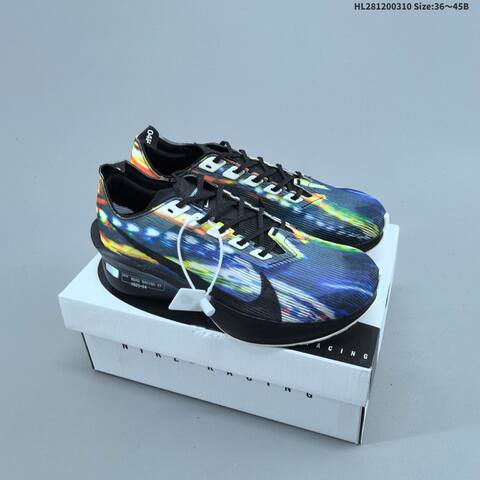 Nike ZoomX Vaporfly NEXT 4 Vaporweave Multicolor Black White Light Blue EU 36-45 Running Shoe - Unisex (BS-61393)