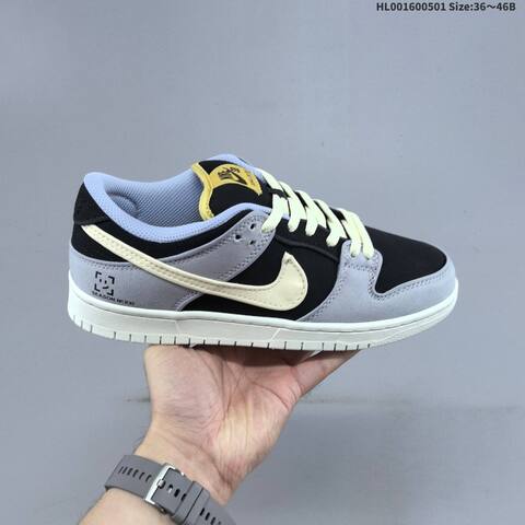 Nike SB Dunk Low Black Grey Cream Light Blue EU 36-46 Skate Shoe - Unisex (BS-60560)