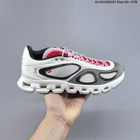 On Cloud X FKA Beige Grey Or White Grey Red EU 36-47 Running Shoe Running Sneakers - Unisex (BS-69691)