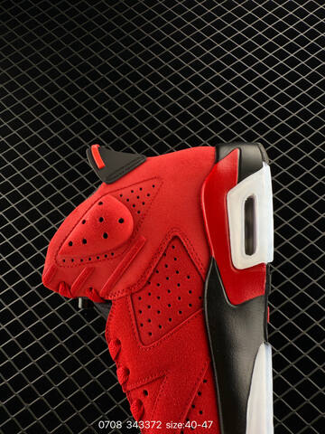 Jordan Air Jordan 6 Retro Toro Bravo Red Black White EU 40-47 Basketball Shoe - Men's (BS-81091)
