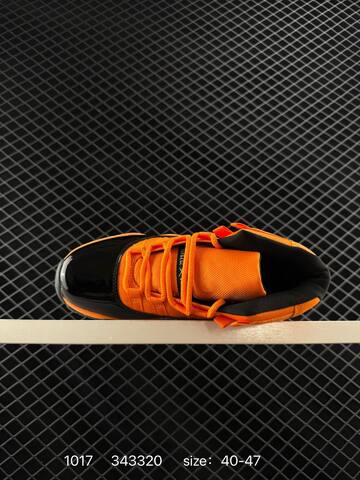 Jordan Air Jordan 11 Retro Black Orange 40-47 Basketball Shoe - Men's (BS-80501)