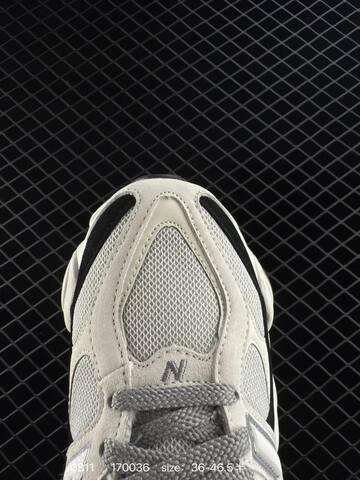 New Balance 9060 light grey black white grey