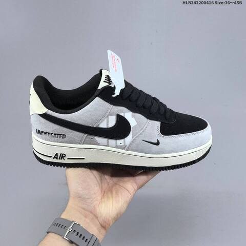 Nike Air Force 1 07 LV8 FV3694-114 Grey Black Off White EU 36-45 Sneaker - Unisex (BS-60694)