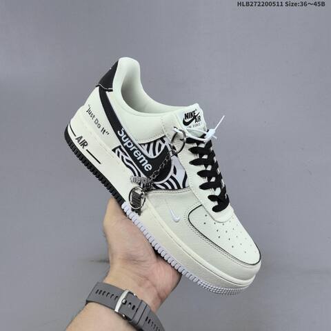 Nike Air Force 1 07 LV8 DF0188 149 Off White Black White EU 36 45 Sneaker EU 36-45 - Unisex (BS-60412)